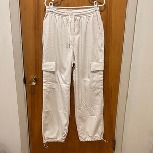 PINK Victoria's Secret Cream Utility Cargo Pants